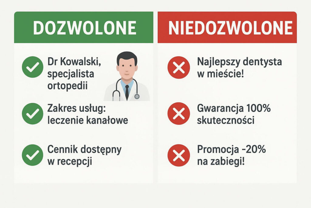 Dozwolone i zakazane formy reklamy placówek medycznych